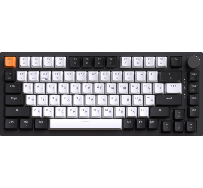 GamePro Клавіатура бездротова GamePro Asgard Valhalla QLAB Sakura Switch Black (MK160-B-QS-PRO)
