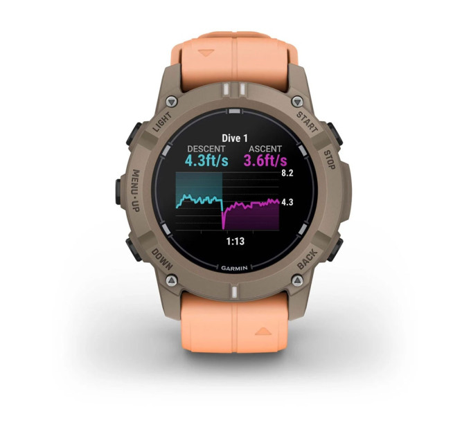 Garmin Смарт-годинник Garmin Descent G2 Paloma with Shell Pink Band (010-02986-01)