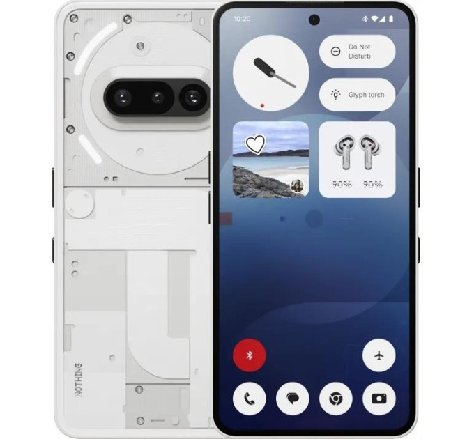 CMF-Nothing Смартфон Nothing Phone (3a) 6.77" 12/256ГБ, 2SIM, 5000мА•год, білий