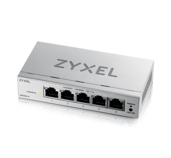 ZyXel Комутатор ZYXEL GS1200-5 v3 (GS1200-5V3-EU0101F)