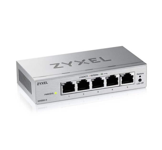 ZyXel Комутатор ZYXEL GS1200-5 v3 (GS1200-5V3-EU0101F)