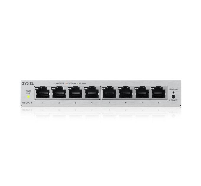 ZyXel Комутатор ZYXEL GS1200-8 v3 (GS1200-8V3-EU0101F)