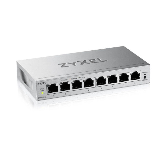 ZyXel Комутатор ZYXEL GS1200-8 v3 (GS1200-8V3-EU0101F)