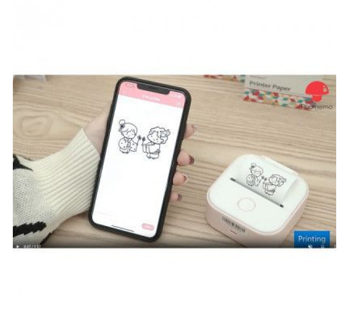 Принтер чеків UKRMARK P02BL Bluetooth, блакитний (900936)