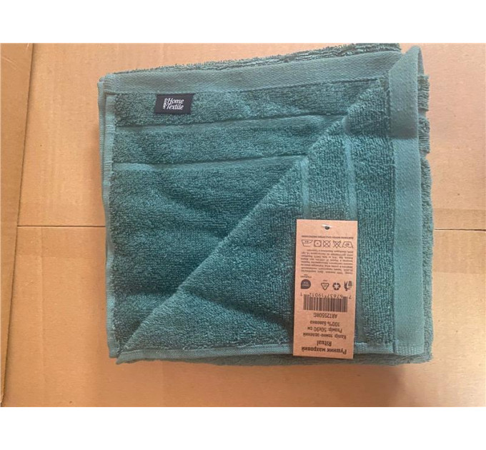 ARDESTO Textiles Рушник махровий ARDESTO Ritual 50х90см, 100% бавовна, зелений темний