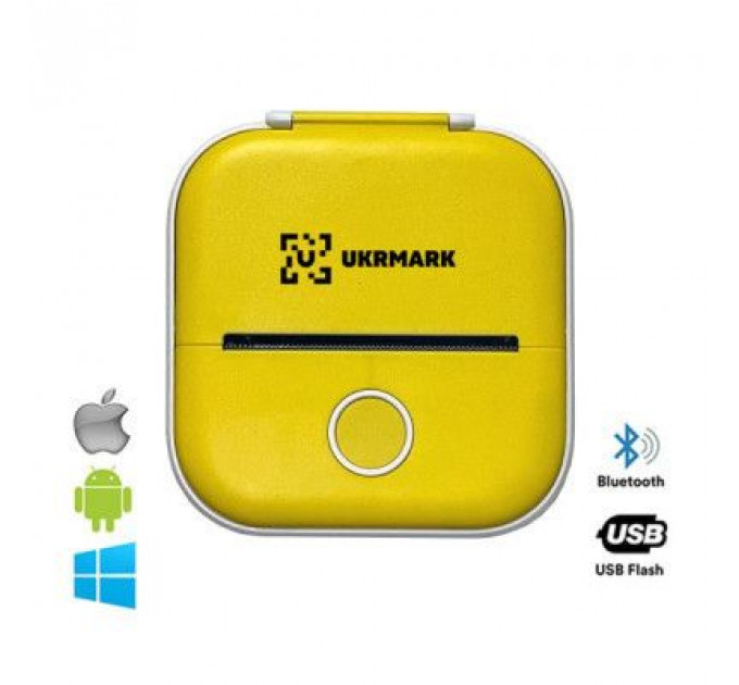 Принтер чеків UKRMARK P02YL Bluetooth, жовтий (900937)