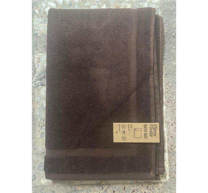 ARDESTO Textiles Килимок для ніг махровий ARDESTO Ritual 50х70см, 100% бавовна, коричневий