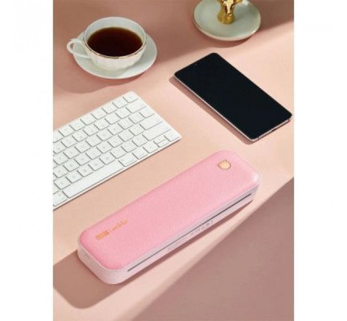Принтер чеків UKRMARK A40PK А4, Bluetooth, USB, рожевий (900798)