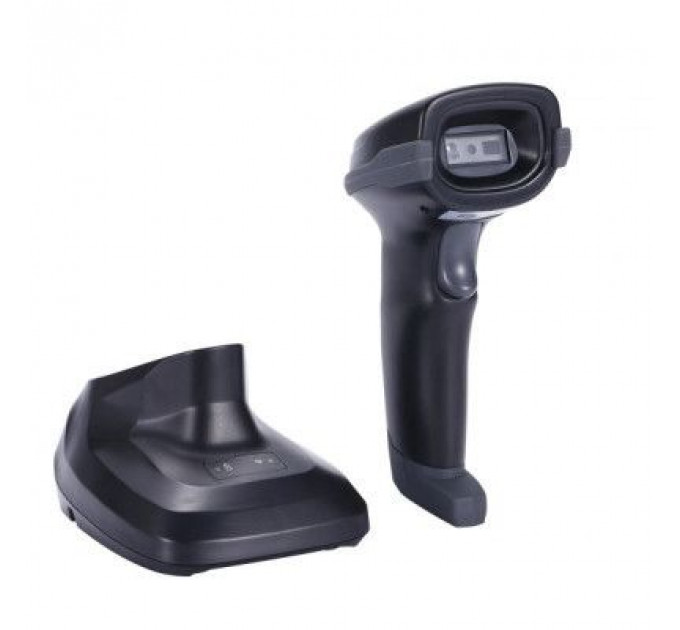 Сканер штрих-коду UKRMARK EV-B2504 2D, 433MHz, USB, IP64, stand, black (900822)