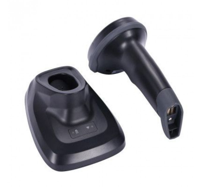 Сканер штрих-коду UKRMARK EV-B2504 2D, 433MHz, USB, IP64, stand, black (900822)