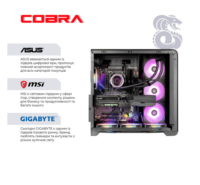 COBRA Персональний комп`ютер COBRA Gaming (A99X.32.H1S5.96XT.22094)