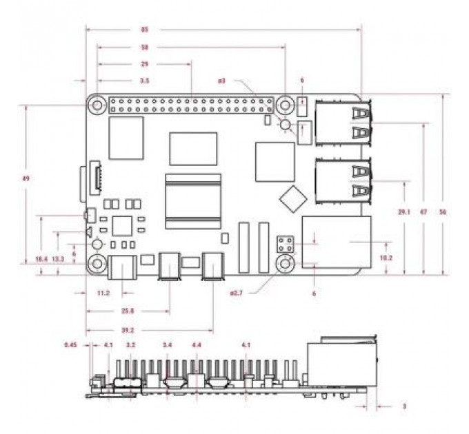 Промисловий ПК Raspberry Pi 5 4GB (RPI5-4GB/RPI503)