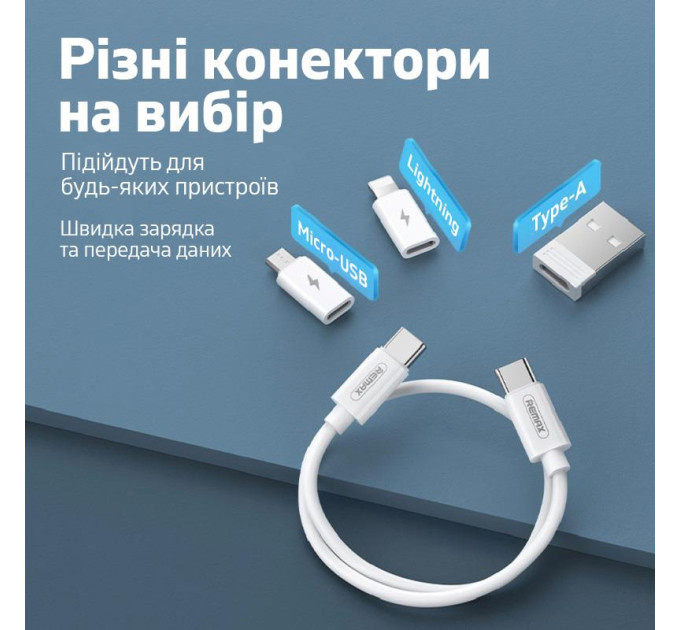 Remax Кабель Remax Wanbo Series з кейсом і перехідниками 6в1 60W White (RC-190)