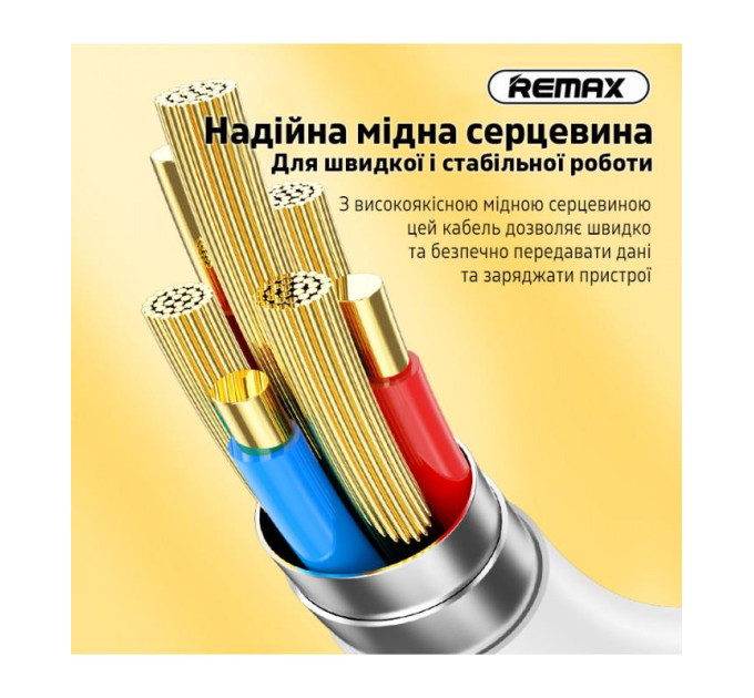 Remax Кабель Remax Marlik Series Power Delivery Type-C to Type-C 65W White (RC-191)