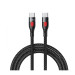 Remax Кабель Remax Lesu USB Type-C - USB Type-C 65W, 1м, Black (RC-195)