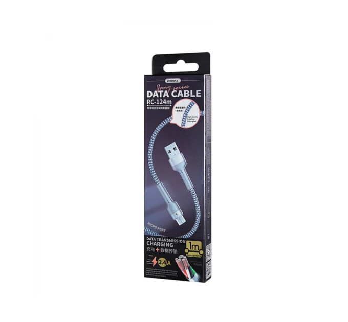 Cablexpert Кабель Remax Jany Series USB - micro USB, 1m Silver (RC-124m)