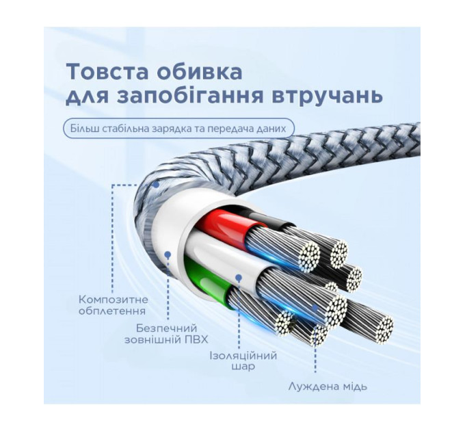 Cablexpert Кабель Remax Jany Series USB to Type-C Silver (RC-124A)