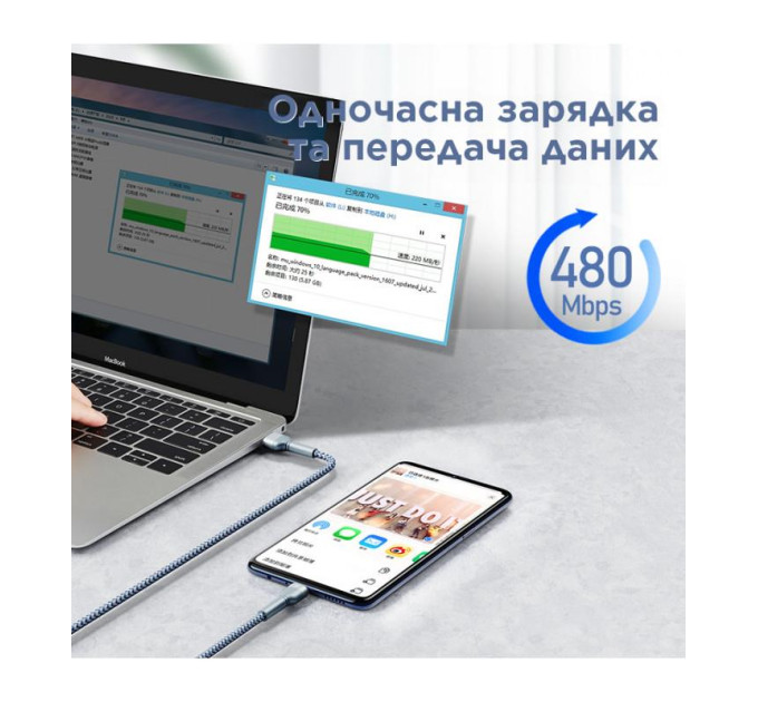 Cablexpert Кабель Remax Jany Series USB to Type-C Silver (RC-124A)