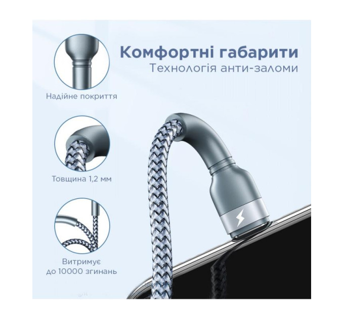 Cablexpert Кабель Remax Jany Series USB to Type-C Silver (RC-124A)
