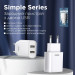 Remax Мережевий зарядний пристрій Remax Simple Series 2xUSB 2.1A White (RP-U35)