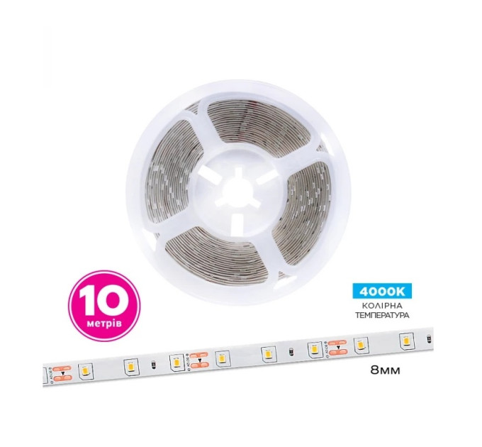 ELM Світлодіодна стрічка ELM 2835 60LED IP20 4000K 10м (19-0014-10)
