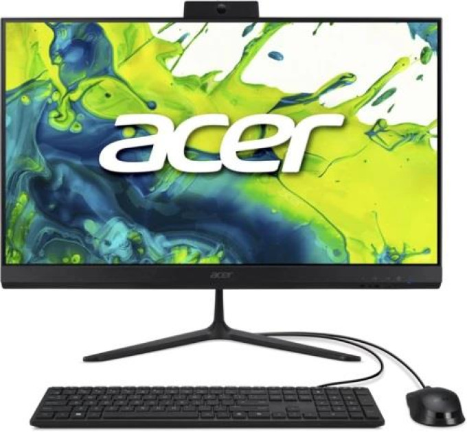 ACER pcs Комп'ютер персональний моноблок Acer Aspire C24-2G 23.8" FHD, Intel 5-120U, 32GB, F1T, UMA, WiFi, кл+м, без ОС, чорний