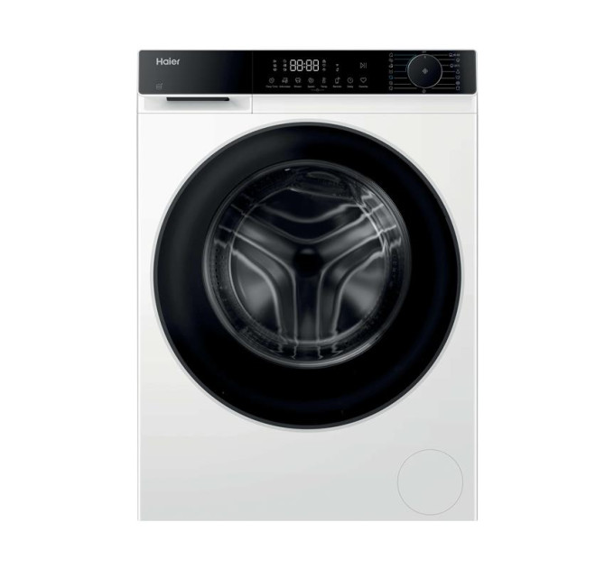 Haier HA Пральна машина Haier фронтальна, 10кг, 1400, A, 52см, дисплей, пара, інвертор, люк чорний, білий