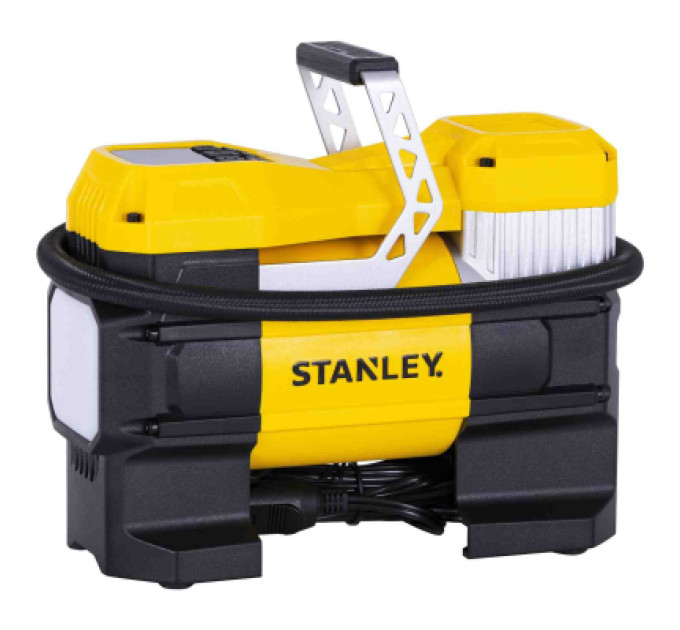 Stanley Автомобільний компресор Stanley 23 л/хв, 12 В, 10 бар, вага 1.1 кг (SXIF0001)