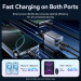 Vention Зарядний пристрій VENTION 2-Port USB (C + C) GaN Charger (45W/45W) EU-Plug Transparent Gray (FCFH0-EU)