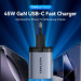 Vention Зарядний пристрій VENTION 2-Port USB (C + C) GaN Charger (45W/45W) EU-Plug Transparent Gray (FCFH0-EU)