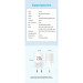 Vention Зарядний пристрій VENTION 1-Port USB-C GaN Charger (20W) EU-Plug White (FEPW0-EU)