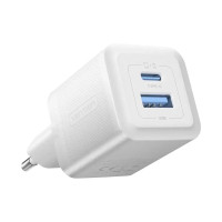 Зарядний пристрій VENTION 2-Port USB (C + A) GaN Charger (30W/30W) EU-Plug White (FEQW0-EU)