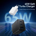 Vention Зарядний пристрій VENTION 3-Port USB (C + C + A) GaN Charger (65W/65W/60W) EU-Plug White (FERW0-EU)
