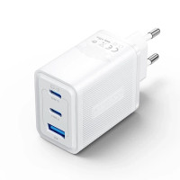Зарядний пристрій VENTION 3-Port USB (C + C + A) GaN Charger (65W/65W/60W) EU-Plug White (FERW0-EU)