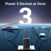 Vention Зарядний пристрій VENTION 3-Port USB (C + C + A) GaN Charger (65W/65W/60W) EU-Plug White (FERW0-EU)