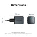Vention Зарядний пристрій VENTION 1-Port USB-C GaN Charger (20W) EU-Plug Gray (FEVH0-EU)