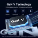 Vention Зарядний пристрій VENTION 2-Port USB (C + C) GaN Charger (45W/45W) Gray with USB-C to USB-C Cable (1M) Black EU-Plug (TZ-FCDH0-EU)