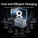 Vention Зарядний пристрій VENTION 2-Port USB (C + C) GaN Charger (45W/45W) Gray with USB-C to USB-C Cable (1M) Black EU-Plug (TZ-FCDH0-EU)