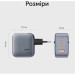 Vention Зарядний пристрій VENTION 2-Port USB (C + A) GaN Charger (70W/22.5W) with 5A USB-C to USB-C Cable (1M) EU-Plug Gray (TZ-FCGH0-EU)