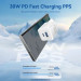 Vention Зарядний пристрій VENTION 2-Port USB (C + A) GaN Charger (30W/30W) with USB-C to USB-C Cable (1M) EU-Plug Black (TZ-FEQB0-EU-01)