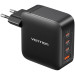 Vention Зарядний пристрій VENTION 4-Port USB (C + C + C + A) GaN Charger (100W/100W/30W/30W) Gray with USB-C to USB-C Cable (1M) B (TZ-FETH0-EU)