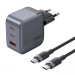 Vention Зарядний пристрій VENTION 3-Port USB (C+C+A) GaN Charger (70W/70W/22.5W) Gray with USB-C to USB-C Cable (1M) Black EU-Plug (TZ-FEXH0-EU)