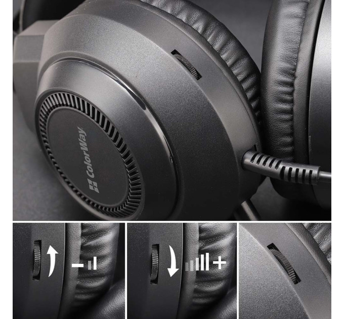 ColorWay Гарнітура СolorWay BlazeCore RGB Black (CW-HPG03BK)