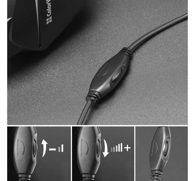 ColorWay Гарнітура СolorWay Bloodwave LED Black (CW-HPG01BK)