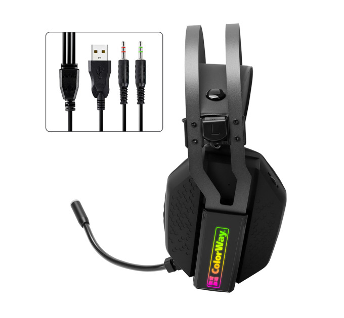 ColorWay Гарнітура СolorWay Hyperblast RGB Black (CW-HPG05BK)