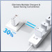 Choetech Мережевий зарядний пристрій Choetech (2хUSB-C+USB-A) White (PD3046-EU-WH)