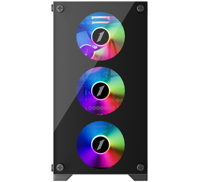 1stPlayer Корпус 1stPlayer X2-M-BK-4F1-PS-600FK-EU Black 600W