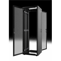 Шафа MIRSAN 19", 46U, GTN, перфоровані двері, 800x1000 мм, максимально 1000 кг, чорна