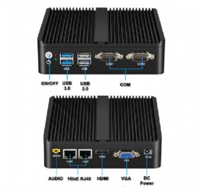 Промисловий ПК Syncotek GOLE BOX-1 J4125/8GB/128GB SSD/USBx4/RS232x2/LANx2VGA/HDMI (S-PC-0089)