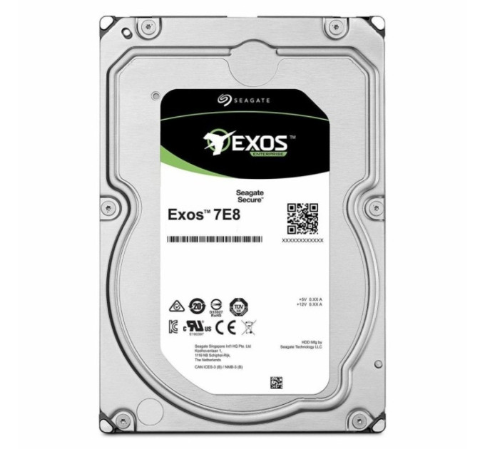 Seagate Накопичувач HDD SATA 1.0TB Seagate Exos 7E8 7200rpm 256MB (ST1000NM000A)